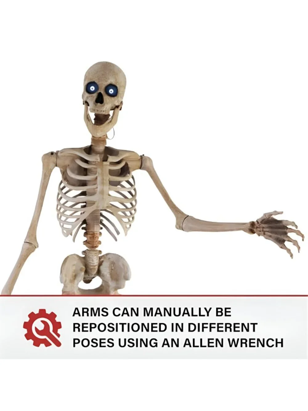 8.0-Ft. Motion-Activated Towering Skeleton Animatronic